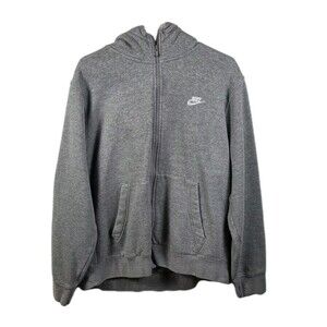Nike Men's Large Grey Full Zip Jacket